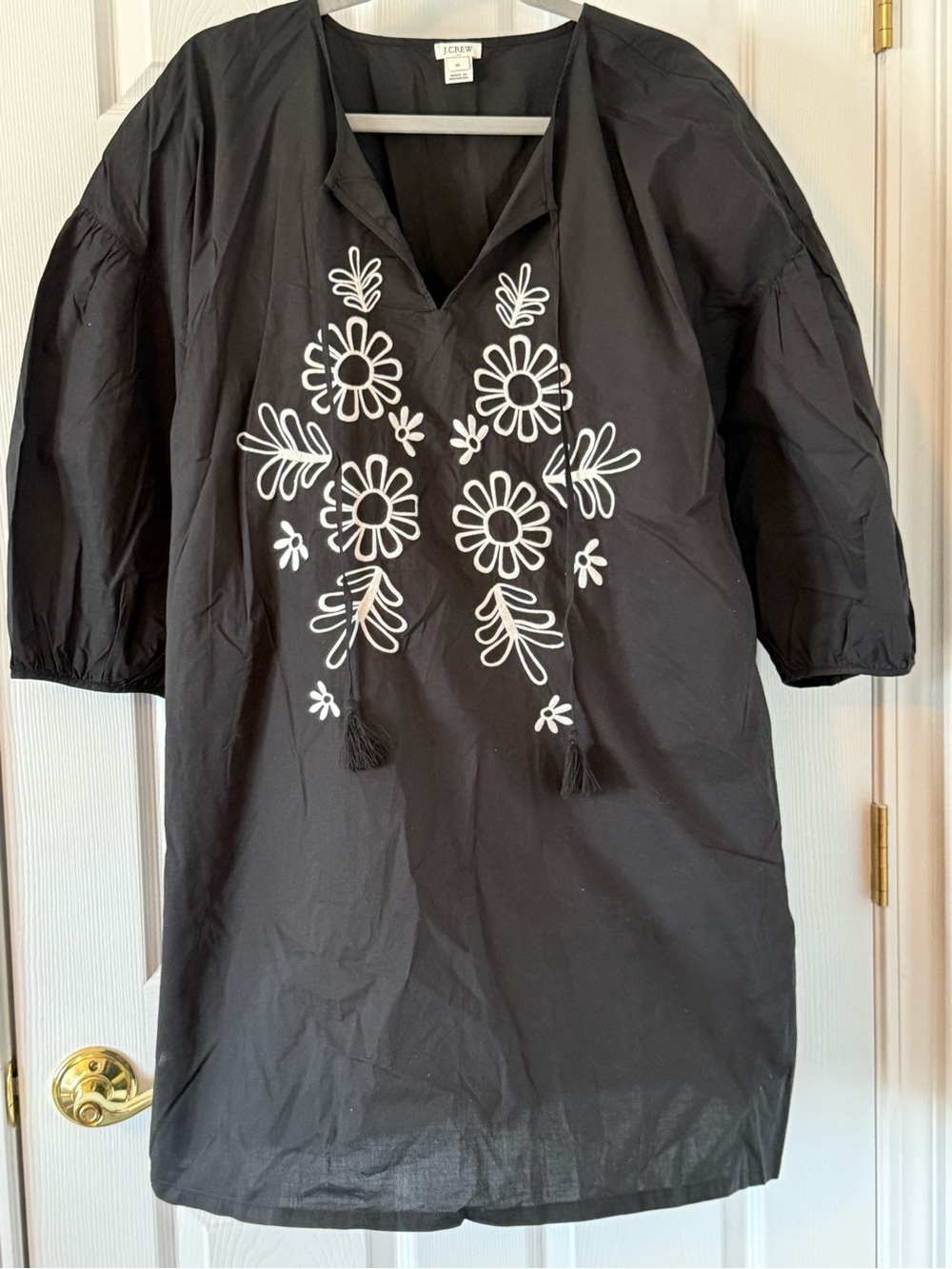 J. Crew Embroidered Swim Cover Up